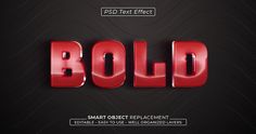 some type of 3d text that is red