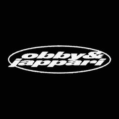 the logo for bobby and appari is shown on a black background with white lettering