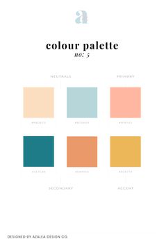 the color palette is shown in different shades