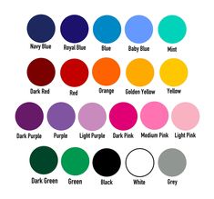 the color chart for different shades of paint