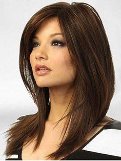 Cheapest and Latest women & men fashion site including categories such as dresses, shoes, bags and jewelry with free shipping all over the world. Straight Side Part, Natural Hair Wigs, Frontal Hairstyles, Short Straight Hair, Side Part, Synthetic Wig, Brown Hair Colors, Layered Hair, Ombre Hair