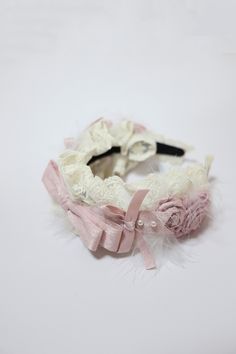 The price is for a KC/hairband only, others are not included. Adjustable Cream Headband, Pink Headband With Decorative Bow As Gift, Pink Headband With Decorative Bow For Gift, Pink Ribbon Headband As A Gift, Pink Decorative Bow Headband For Gift, Pink Hair Accessories With Matching Headband, Spring Bow Headband, Handmade Cream Hair Headband, Handmade Cream Headband