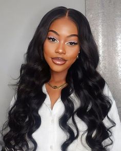 Brand Name Arabella HairGet the best HD 5x5 lace closure wigs made with real human hair in a natural black color. Our glueless body wave wig is pre-plucked for a realistic look. Shop now! Closure Wigs, Human Hair Color, Black Weave, Wave Wig, Body Wave Wig, Lace Caps, Lace Closure Wig, Closure Wig, Wig Making