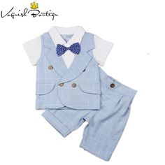 Baby boys clothes gentleman baby short sleve suit with shorts free bow fashion newborn kids clothes Gentleman Suit, Baby Boy Outfits Swag, Stripe Blazer, Gentleman Outfit, Bow Fashion, Baby Boy Dress, Short Sleeve Dress Shirt, Designer Kids Clothes