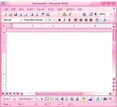 a pink computer screen with white text on it