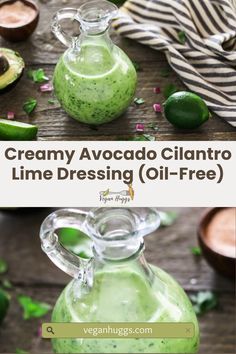 creamy avocado cilantro lime dressing oil - free