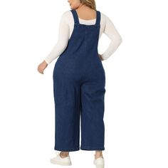 These overalls feature adjustable straps with buckles, allowing for a customized fit. The straps are sturdy and can be easily adjusted to accommodate different body shapes and sizes. With two functional buttons and pockets, these overalls provide ample storage space for your essentials. The straight-leg pants have a full-length hem that can be rolled up for a trendy and avant-garde look. These overalls are perfect for a casual outing or a day of shopping with family or friends. The loose fit and Casual Blue Denim Jumpsuit With Adjustable Straps, Medium Wash Denim Jumpsuit With Adjustable Straps, Casual Blue Denim Jumpsuit With Belt Loops, Utility Denim Jumpsuit With Adjustable Straps And Bib Front, Utility Denim Overall Jumpsuit With Adjustable Straps, Denim Blue Jumpsuit With Adjustable Straps, Utility Denim Jumpsuit With Adjustable Straps, Dark Wash Denim Jumpsuit With Adjustable Straps, Denim Overalls With Adjustable Straps In Dark Wash