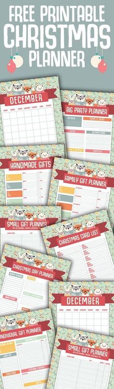 the free printable christmas planner