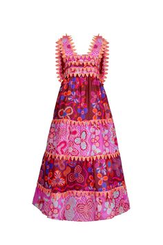 KELLY DRESS PRINT – CELIA B 2023 Clothes, Zandra Rhodes, Straight Across Neckline, Pitcairn Islands, Rhodes, Hot Summer, Trinidad And Tobago, Summer Days, Print Dress