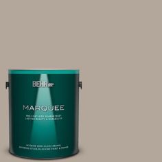 the behr marquee paint is light brown and has a green tint