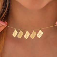 The 14K Solid Gold/Silver Bar Tag Necklace is the perfect choice for providing your loved ones with an unforgettable gift experience. This elegant and unique necklace stands out as a gift that represents cherished memories and emotional bonds. The 14-karat solid gold material highlights the quality of the necklace, while its minimalist design ensures a perfect match for any style. By gifting this necklace on special occasions or moments, you can bring elegance and sophistication to your loved on Spell Jewelry, Initials Necklace, Protection Spell, Necklace Stand, Vertical Bar, Silver Bar, Protection Bracelet, Unique Necklace, Bar Pendant