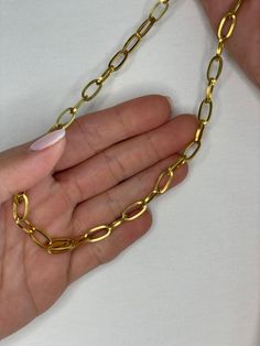 Stainless Steel, gold plated paper clip chain necklace for girls choker rectangle paperclip chain necklace. One size fits all size: 46cm +5cm extension Paper Clip Chain Necklace, Girls Choker, Paper Chain, Necklace For Girls, Paperclip Chain Necklace, Paper Chains, Evil Eye Ring, Chain Design, Eye Ring