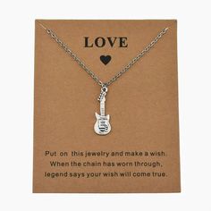 Necklaces – Page 2 – morsecodebracelets Morse Code Bracelets, Guitar Necklace, Code Bracelets, Morse Code Bracelet, I Love U, Gift For Couples, Morse Code, Secret Messages, Love U