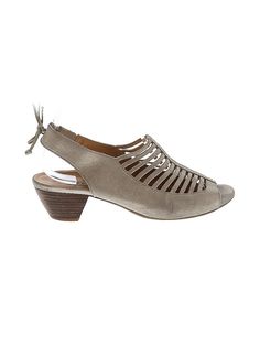 Paul Green Heels Size: 6 Shoes - used. 100% Leather, Solid | Paul Green Heels: Gray Solid Shoes - Size 6 Heels Business, Paul Green Shoes Woman, Aquatalia Boots, Chunk Heel, Gray Heels, Cutout Style, Grey Heels, Green Heels, Women's Casual Style