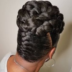 Women Updo Hairstyles, Black Women Updo, Flat Twist Hairstyles, Braiding Styles, Braided Hairdo, Goddess Braids Hairstyles, Updo Styles