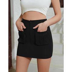 Introducing our Women's High Waist Cargo Skirts, the perfect blend of style and functionality. These bodycon mini skirts feature convenient pockets, adding a touch of utility to your outfit. The solid stretchy fabric with a plain hem offers a flattering and comfortable fit for all-day wear. Crafted from a blend of 60% Polyester Terylene and 40% spandex, these skirts are durable and provide a comfortable stretch. Available in three stylish colors: Black, Army Green, and Khaki. Whether you prefer Trendy Mini Skirt With Pockets For Night Out, Chic Fitted Mini Cargo Skirt, Trendy Skort With Pockets For Night Out, Fitted Mini Skirt Casual Style, Chic Fitted Cargo Pencil Skirt, Trendy Fitted Mini Cargo Skirt, Trendy Mini Cargo Skirt For Night Out, Trendy Fitted Pencil Skirt Skort, Fitted Cargo Skirt With Pockets For Night Out