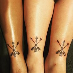 Squad Tattoos Best Friends, 3 Friend Tattoos, Friendship Tattoos For 3, Matching Friend Tattoos, Matching Best Friend Tattoos, Bestie Tattoo, Female Tattoos, Men Tattoos, Bff Tattoos