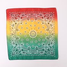 Colorful Head Bandana in many different colors and shades. You can wear this bandana in many different ways(head, as scarf) or even put it at your dog as a dog bandana. Key Characteristics: Size: 55x55cm/21 inches Material: Cotton Shipping: Guaranteed safe + secure checkout 100% money back guarantee Not sold in stores, limited quantity available American Flag Bandana, Head Bandana, Tie Dye Bandanas, Bandana Headband, Pink Paisley, Weave Style, Bandana Print, Blue Paisley, Neck Scarves