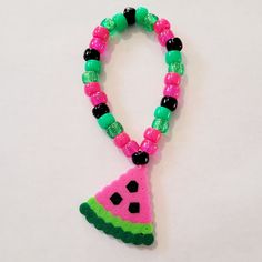 Watermelon Bracelet, Hippie Bracelet, Outfit Festival, Kandi Bracelets, Bracelet Heart, Edm Festival, Hippie Bracelets, Kawaii Gifts, Rave Outfit