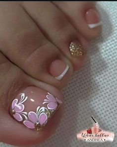 Feet Nail Design, Pretty Toe Nails, Fall Acrylic Nails