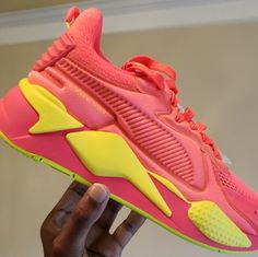 Women Puma Rs-X Soft Case 371983 01 Pink Alert/Yellow Alert - Neoprene/Mesh. Size 7. Never Worn. No Box. Yellow Sporty Sneakers With Puma Logo, Sporty Yellow Puma Sneakers, Sporty Yellow Sneakers With Puma Logo, Yellow Puma Sneakers For Running, Yellow Puma Running Sneakers, Puma Rsx, Puma Rs X, Puma Rs-x, Puma Rs