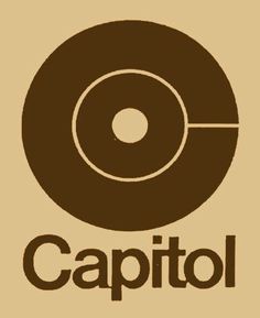 the capitol logo is black and white with a circle in the center that says capitol