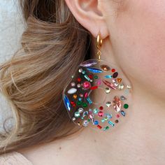 Vintage Rhinestone Margaux Earrings – Coco and Duckie Glam Circus, Earring Inspo, Vintage Rhinestone Earrings, Hair Up Or Down, Resin Jewelry Diy, Earrings Chandelier, Earring Collection, Popular Jewelry, New Looks