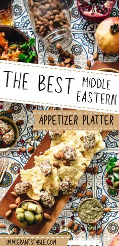 the best middle eastern appetizer platter recipe with nuts and other food items