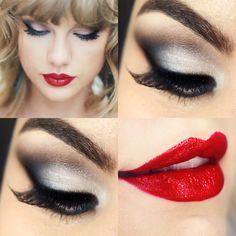 Concert Taylor Swift, Makeup Space, Taylor Swift Nails, Taylor Swift Red Tour, Taylor Swift 22, Concert Makeup