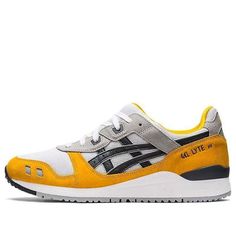 Yellow Asics Sneakers For Sports, Yellow Sporty Asics Sneakers, Sporty Yellow Asics Sneakers, Asics Gel Lyte Iii, Gel Lyte Iii, Pretty Shoes Sneakers, Asics Gel Lyte, Gel Lyte, Mens Boots Fashion