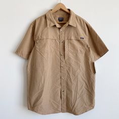 New With Tag *With Some Stains *Please See Pictures Smith's, Men's Workwear Short Sleeve Button Down Shirt Khaki / Tan Size Large Measurement As Shown In Pictures *Make Bundle 2 Items Or More From This Closet To Get Discount And Save On Shipping Costs!* Tan Button Up, Khaki Collared Camp Shirt For Outdoors, Outdoor Brown Shirt With Pockets, Brown Outdoor Shirt With Pockets, Khaki Outdoor Shirt With Button Closure, Brown Tops With Button Closure For Outdoor, Brown Outdoor Shirt With Button Closure, Brown Shirt With Button Closure For Outdoor, Men's Workwear