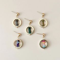 Encased in a golden circle, each of these gem bars consist of semi precious gemstones. Get yours while they last! Golden Circle, Shrek, Precious Gemstones, Semi Precious Gemstones, Jewelry Care, Shop Earrings, Beaded Earrings, Semi Precious, Gift Card