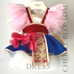 Mulan Inspired Dress for Kids - Chinese New Year Princess Costume Blossom Costume, Mulan Birthday, Blossom Costumes, Chinese Celebrations, Chinese New Year Outfit, New Year Outfit, Fantasia Disney, Princess Inspired, Birthday Dress