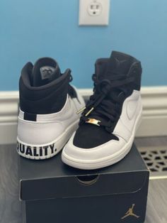 (eBay) Find many great new & used options and get the best deals for Air Jordan 1 Equality Black History Month Size 9 at the best online prices at eBay! Free shipping for many products! Retro Shoes, Air Jordan 1 High, Jordan 1 High, Air Force 1 Low, Michael Jordan, Air Jordan 1, Nike Air Force, Jordan 1, Ebay Finds