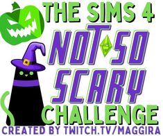 the sms4 not - so scary challenge logo with a witch's hat on it