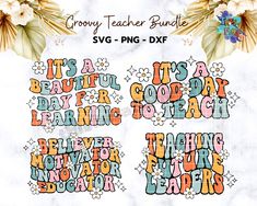 an image of some type of teacher's day svg - dxf