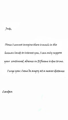 an image of a letter written in cursive writing with the words'since i cannot imagine there is much in the