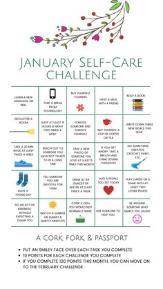 January Self Care Challenge, January Self Care, Self Care Challenge, Month January, Behind Blue Eyes, Car Ideas, 30 Day Challenge