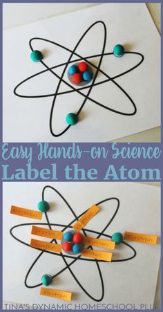 an easy science project for kids to learn how to label the atomic symbol with labels