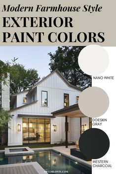 the exterior paint colors for modern farmhouse style homes