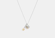 Hearts And Stars Pendant Necklace | COACH OUTLET L Heart, Hearts And Stars, Star Pendant Necklace, Coach Outlet, Large Wallet, Star Pendant, Belt Bag, Lobster Clasp, Womens Watches