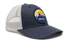 Adventum Colorado was created to encourage outdoor adventure — from hiking, fishing, rock climbing, kayaking, cycling, skiing, mountain climbing and more — Colorado’s beautiful rivers, lakes, forests, mountaintops and trails are all out there for adventurous souls to explore. Our new Adventum Colorado Sunrise trucker hat, featuring a comfortable fit and original design patch, is a stylish snapback that is bound to become your new favorite hat. Features Adventum Colorado original circle art Adjus Gray Breathable Hats For Outdoor Activities, Breathable Gray Hats For Outdoor Activities, Breathable Gray Hat For Outdoor, Lightweight Blue Hat For Outdoor Activities, Lightweight Gray Hat For Outdoor Activities, Adjustable Gray Hat For Outdoor Activities, Breathable Blue Trucker Hat For Outdoor Activities, Functional Blue Hats For Outdoor, Navy Casual Hat For Outdoor Activities