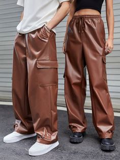 Cargo Pant For Men, Cargo Pants Style Man, Leather Outfit Men, Leather Pants Outfit Men, Leather Cargos, Men Cargo Pants Outfit, Leather Pants Men, Cargo Pants Outfit Men, Lederhosen Outfit