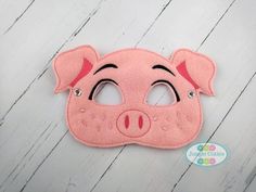 Pig Mask (M106) I Kid's Mask, Dress-Up, Party Favors, Birthday Party, Costume Mask, Felt Mask, Hallo Pig Mask, Birthday Party Halloween, Dinosaur Mask, Party Favors Birthday, Felt Mask, Mask Template, Children's Mask, Favors Birthday, Dressup Party