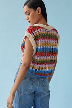 Rent Leigh Sweater Vest from Nuuly. Pick 6 items for $98/month. Free shipping + returns. Multicolor Summer Sweater For Layering, Multicolor Layering Sweater For Summer, Urban Outfitters Multicolor Tops For Day Out, Subscription Gifts, Sweater Vest, Next Level, Sweaters & Cardigans, Cardigans, Urban Outfitters