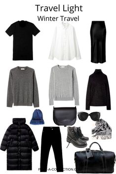 Travel Light Winter, Travel Fashion Winter, Classy Yet Trendy, Suitcase Travel, Travel Capsule Wardrobe, Travel Capsule, Winter Capsule Wardrobe, Travel Clothes