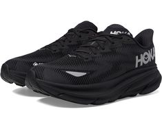 Hoka Sneakers, Shoes Hoka, Hoka Clifton 9, Clifton 9, Hoka Clifton, Hoka Shoes, Running Shoes Black, Sneakers Athletic, Black Shoes Women