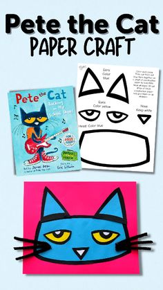 paper crafts for kids to make with pete the cat