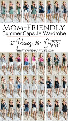 Mom Outfits Spring, Mom Style Summer, Casual Mom Style, Mom Fits, Capsule Wardrobe Women, Spring Summer Capsule Wardrobe, Mom Wardrobe, Casual Outfits For Moms, Outfits For Moms