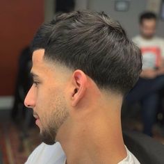 Taper Side Part Men, Tape Up Haircut Men, Faded Haircut